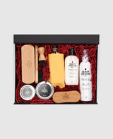 Smooth and suede leather care set - Black