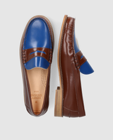 Penny Loafer - Brown/Blue