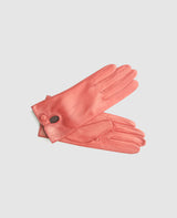 Gloves with snap fastener - Bordeaux