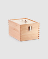 Shoe polishing box with two levels