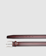 Patina Men's Belt in Bordeaux - Bordeaux