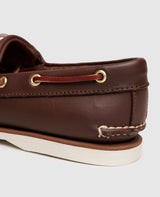 Men's 2 Eye Boat Shoe - Medium Brown