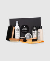 Smooth and suede leather care set - Black